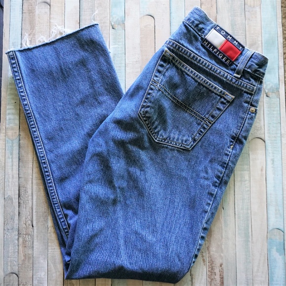 Tommy Hilfiger Denim - Vintage Tommy Straight High Rise Cropped Jeans W28
